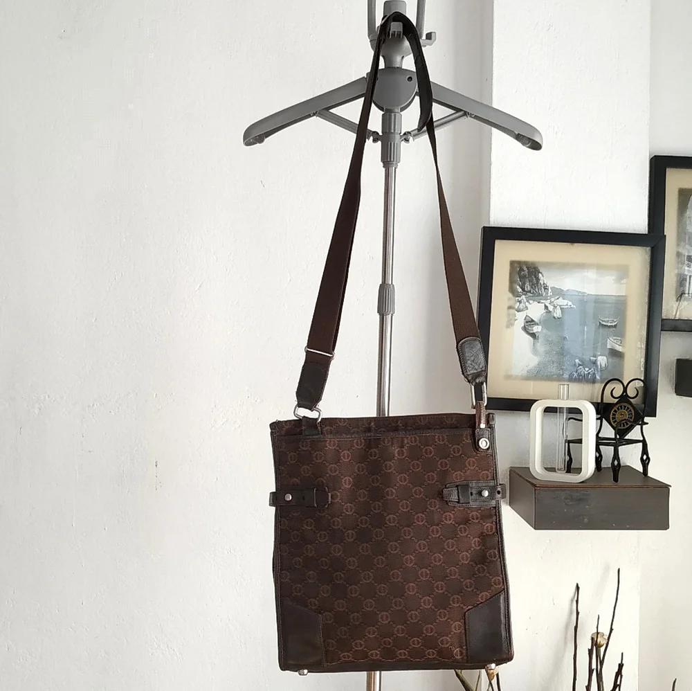 Double.M Milano Messanger Bag ( Canvas and leather mix) - Picture 3 of 17